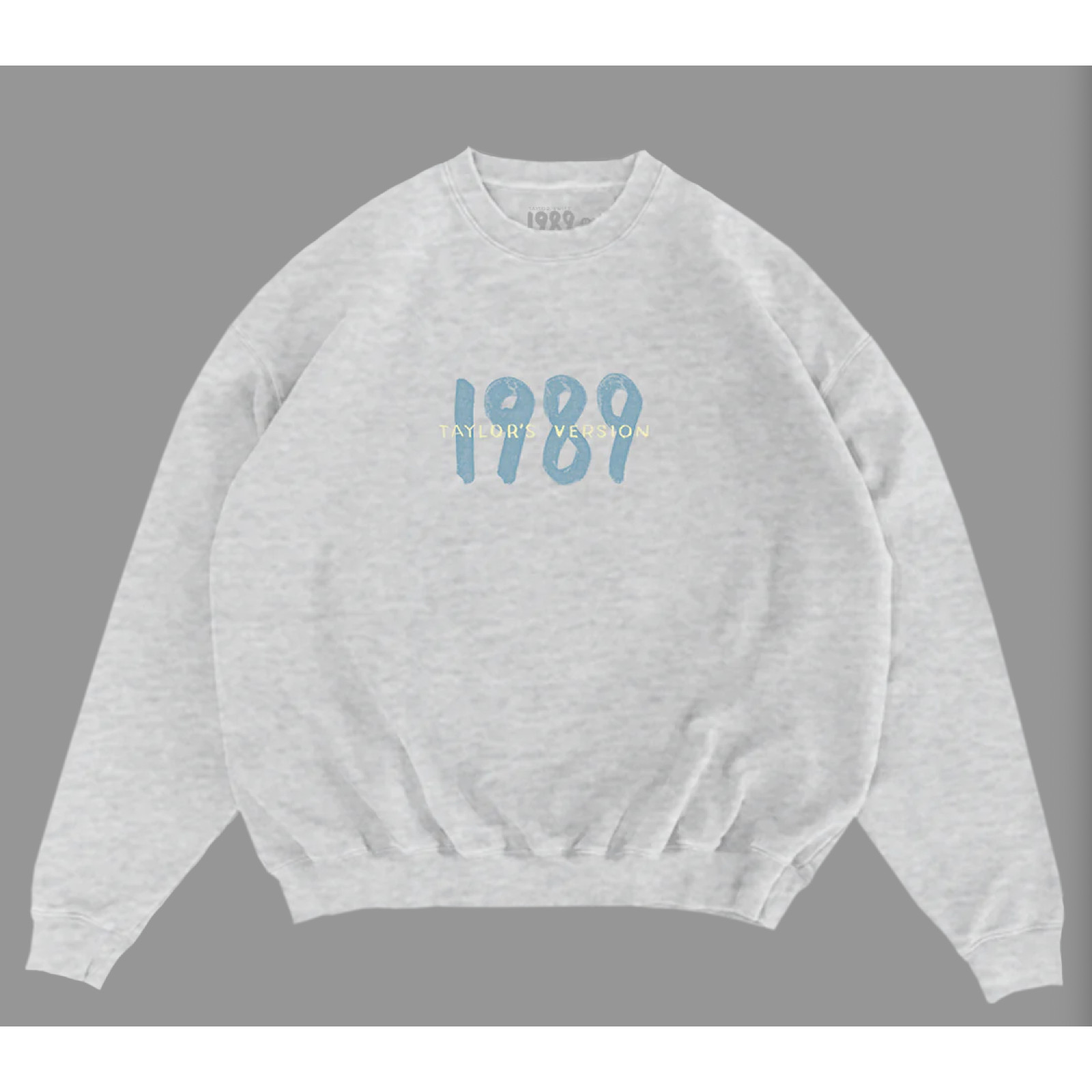 Taylor Swift Spotify 1989 Taylor's Version Heather Gray Crewneck Size XL
