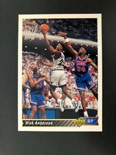 1992/93 NBA UPPER DECK CARD PLAYER CARDS NICK ANDERSON n 219 EXCELLENT
