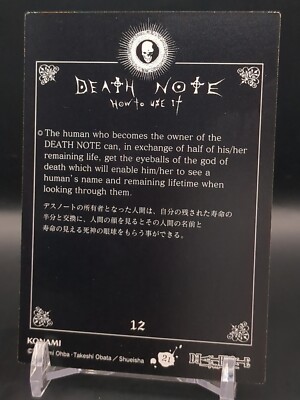 Misa Amane Rem Shinigami #12 Death Note Trading Card Game 2008