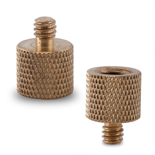3/8" Female to 1/4' Male Brass Tripod Adapter Screw For Camera Light Stand - Picture 9 of 9