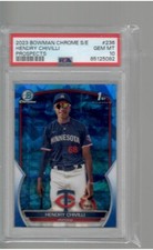 HENDRY CHIVILLE BOWMAN CHROME  1ST PSA 10 2023 BOWMAN CHROME SAPPHIRE BASEBALL