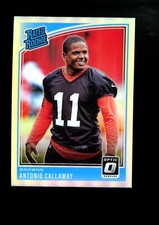 2018 SILVER HOLO Optic #191 Antonio Calloway Cleveland Browns RC Rated Rookie