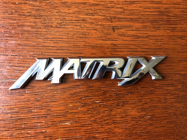 Toyota Matrix emblem badge decal logo rear hatch OEM ...