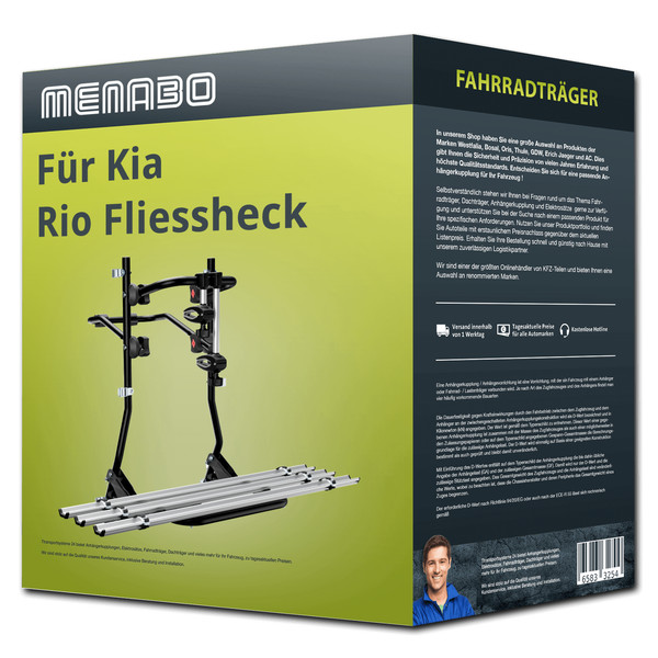 Menabo FahrradträGer Cobra Plus FüR Kia Rio Fliessheck IV Typ YB / SC / FB NEU-image