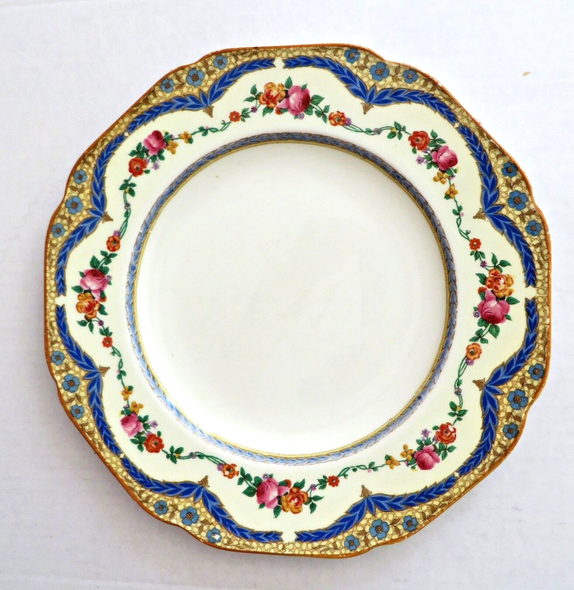 Vintage 1920's Crown Ducal Floral Patent 72944 Dinner Plate 10¼