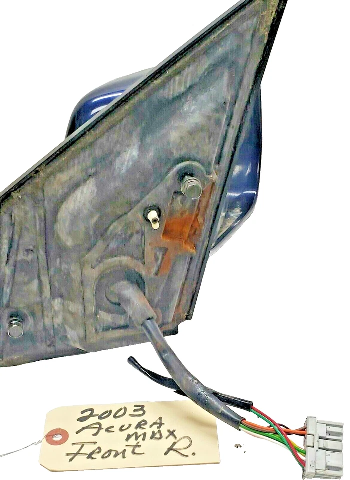 Espelho de porta lateral direito do passageiro Acura MDX 2001–2006 azul fabricante de equipamento original 76200-s3v-a04za - Imagem 4 de 4