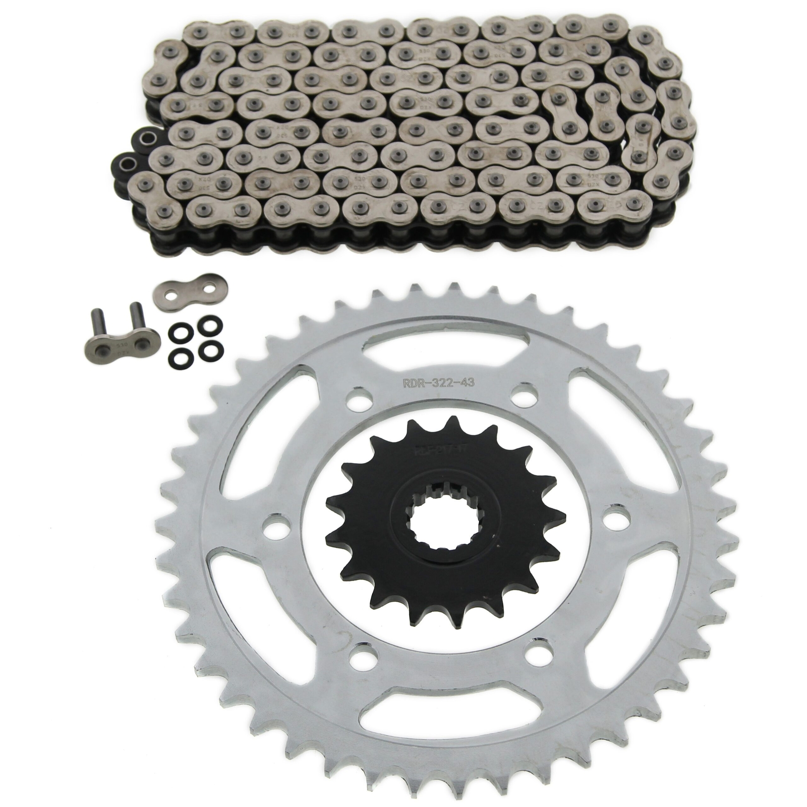 2001 2002 2003 Yamaha FZS1000 FZ1CZ DZX XRing Chain and Sprocket 17/