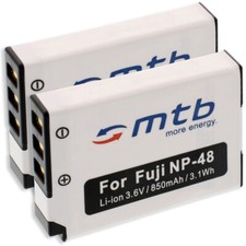 2x Batteria NP-48 NP48 per Fuji Fujifilm XQ1, XQ2