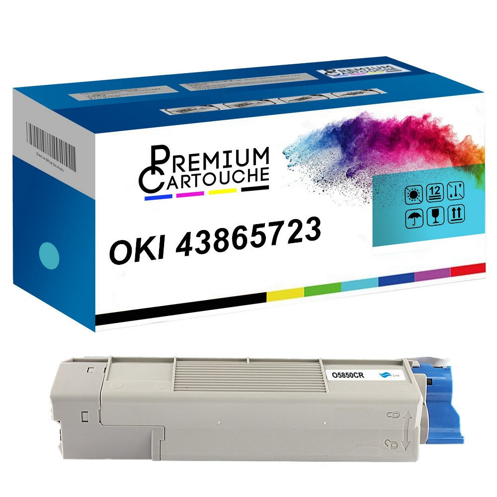 Pack 4 toners 43324424 noir et couleur compatibles avec imprimantes OKI