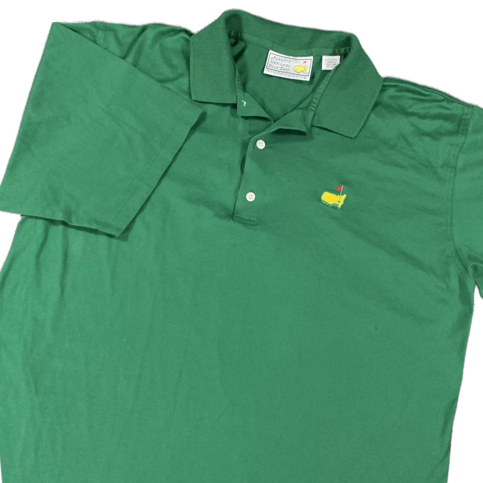 Vintage Augusta National Golf Polo Shirt Large Green … Gem