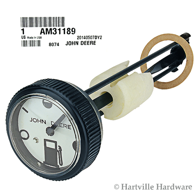 John Deere 110 Tractor Round Fender Fuel Tank Gas Gauge AM31189 for