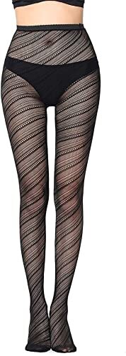 Womens Black Pattern Fishnet Tights Patterned Ladies Pantyhouse Hosiery - Picture 7 of 161