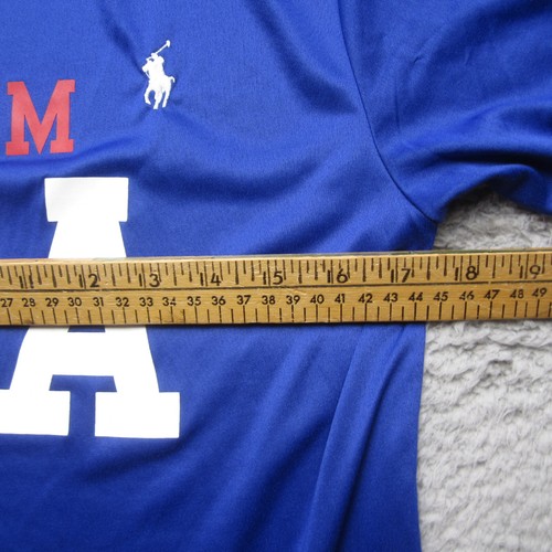 Polo Ralph Lauren Shirt Boys L Blue Olympics 2020 Team USA Performance - Picture 6 of 9