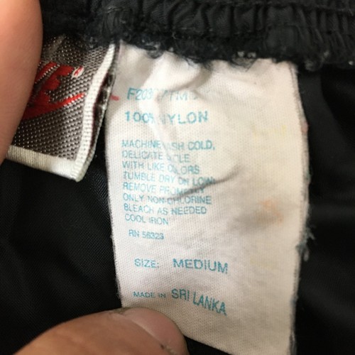 Pantalones de Pista Nike DE COLECCIÓN Medianos Adultos Negros Swoosh Tobillo Cremallera Cónicos Para Hombres M - Imagen 11 de 14