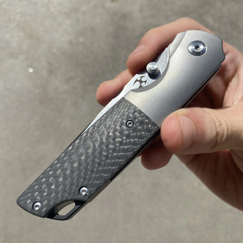 K1005T2 Kansept Warrior Black Titanium/CFiber Handle CPM-S35VN Tanto Blade Ball - Bild 3 von 6