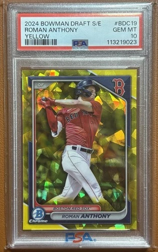 2024 Bowman Chrome Draft Sapphire Edition - Roman Anthony Yellow /75  Red Sox