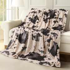 Pink Cow Print Blanket Soft Flannel Throw Couch Bed Fleece Twin XL 6690 Inch