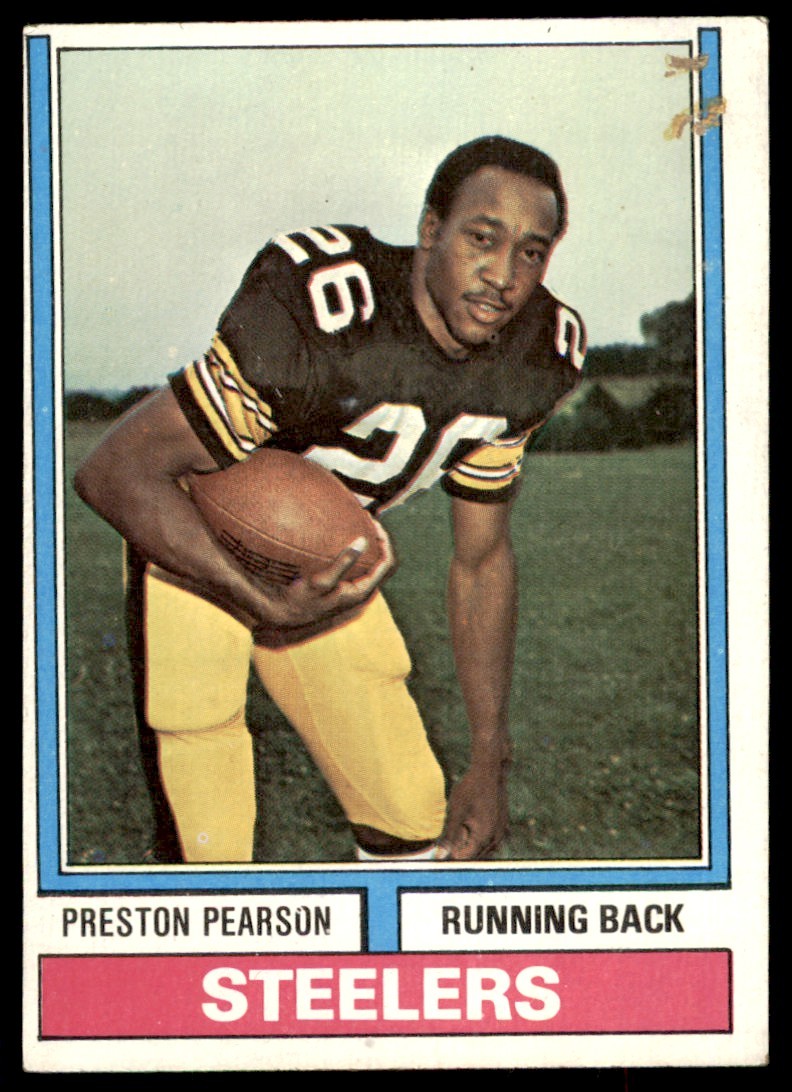 1974 Topps Preston Pearson Pittsburgh Steelers #452 VG/EX (Residue TR)