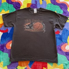 Basketball Art T-Shirt Boys Size XL Team Sports Fun Kids Youth Shoes Graphic Y2K