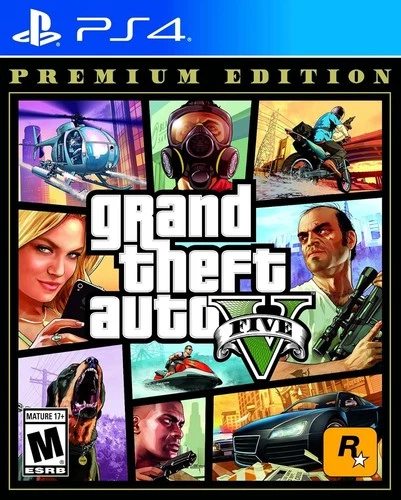 Grand Theft Auto V (5) Premium Edition- Playstation 4 - Brand New
