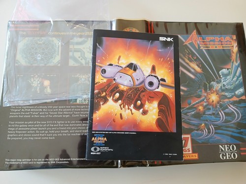 (READ)🇺🇸ALPHA MISSION II US Dog Tag CIB SNK Neo Geo AES V-Shmup ASO Near Mint - Picture 14 of 19