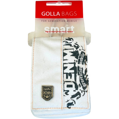 Golla Denim Universal Smart Phone Pocket Pouch Sleeve White G1061 - NEW