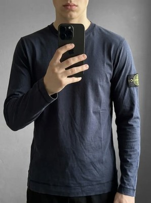 Stone Island Pullover Marineblau Patch Kompass Crewneck Rundhals Größe M