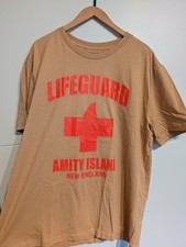 T-Shirt "Lifeguard - Amity Island" Jaws L - beige - Herren - Neu & ungetragen