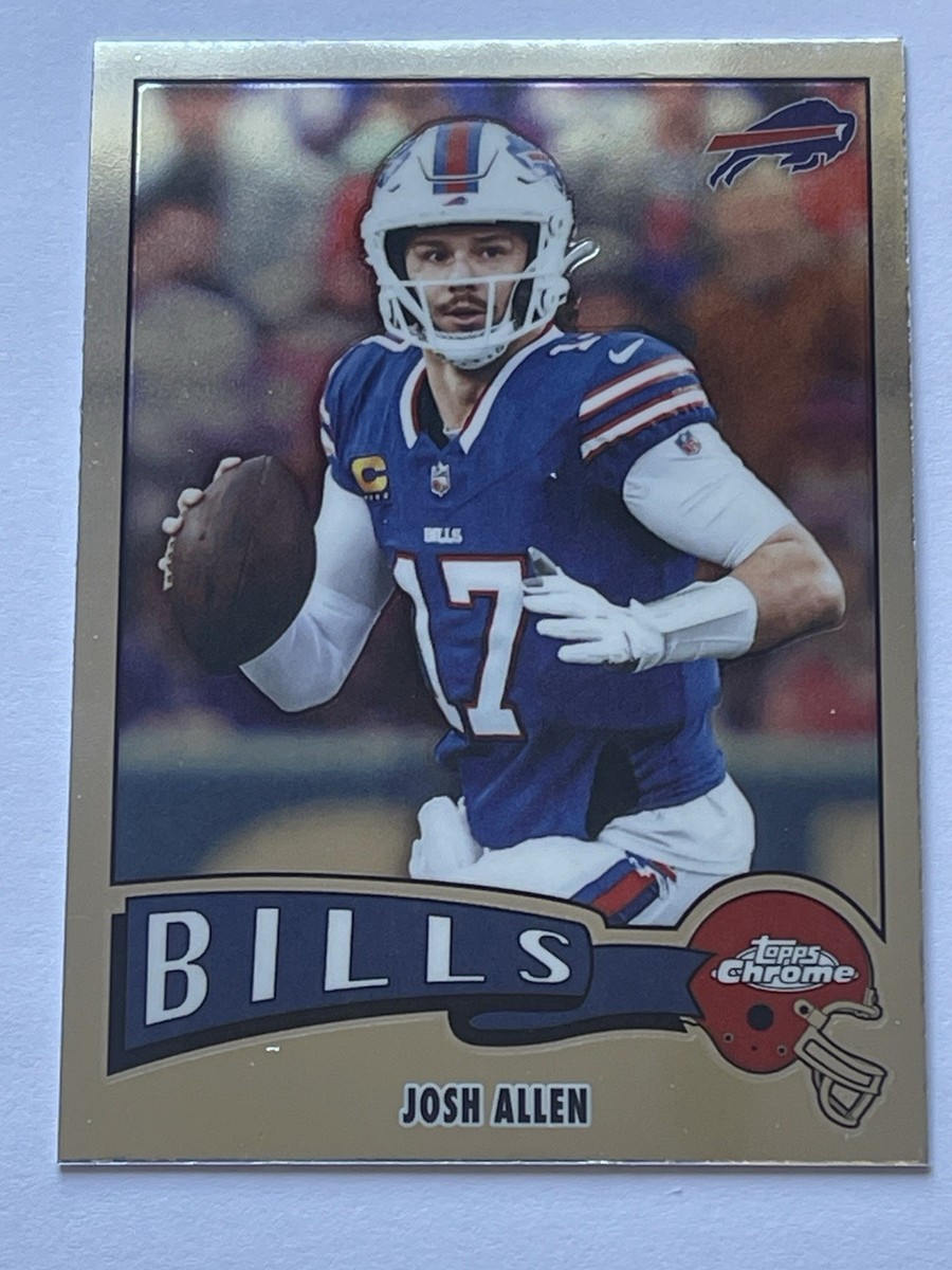 ALLEN CRABBE ボブルヘッド　激レア 2025 Topps Chrome Football Josh Allen 1975 Insert #1975-4 Bills