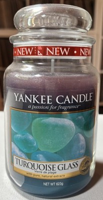 Yankee Candle Duftkerze TURQUOISE GLASS 623 gr aus 2018 NEU und rar