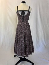 Vintage 1970s sleeveless floral Gunne Sax by Jessica McClintock dress