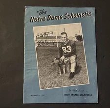 1953 Notre Dame Scholastic Cs Oklahoma Sooners 