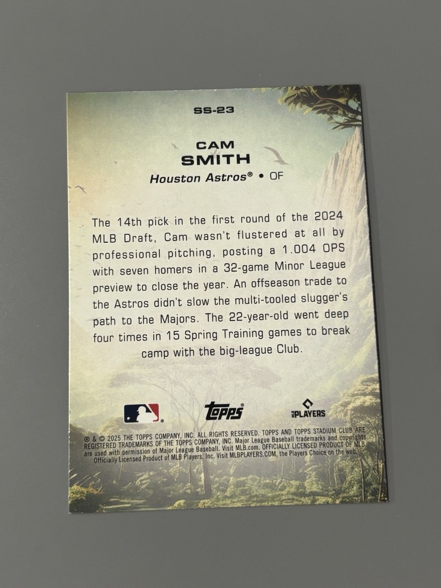 2025 Topps Stadium Club Baseball Cam Smith RC Savage Sluggers #SS