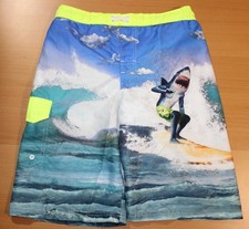 Boys Ocean Pacific Shark Drawstring Swim Board Shorts Trunks Youth Large 10-12