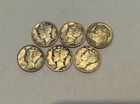 Lot of 5 Mercury Dimes plus 1 Roosevelt Dime 90% silver junk