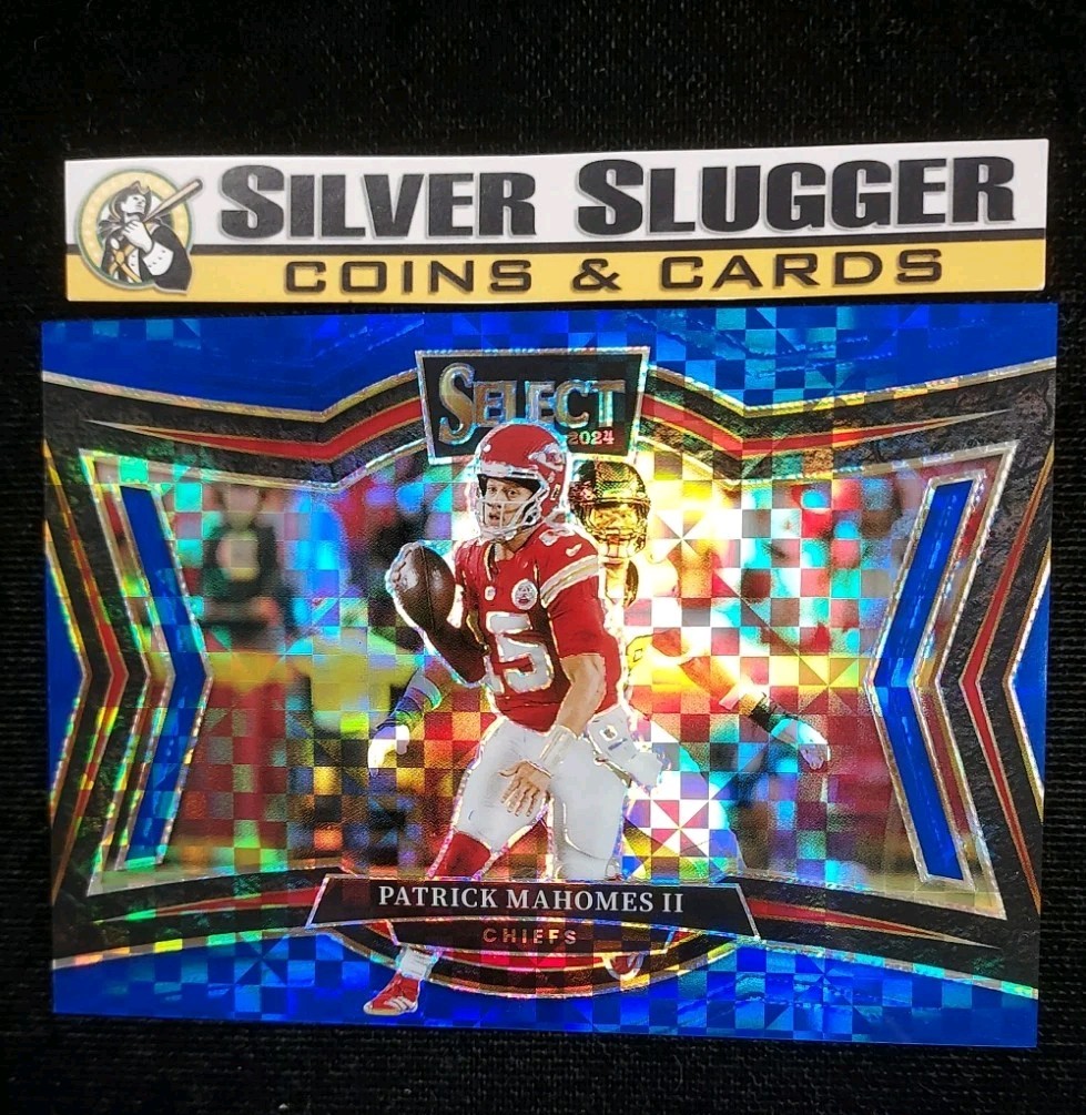 2024 Patrick Mahomes II Panini Select Field Blue Checkerboard Prizm /75 #469 KC