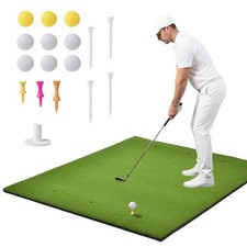5x4ft Golf Hitting Mat Thickened 31mm Artificial Turf For Indoor/Outdoor