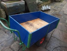 Wooden Garden Trolley Kart wheel Barrow - Ideal For Stable paddock.