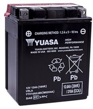 Yuasa YUAM62H4A YTX14AH-BS Maintenance Free H Series AGM with Acid pack Battery