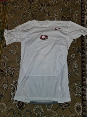 San Francisco 49ers Nike Pro Compression Top Men's White - Size XXL 