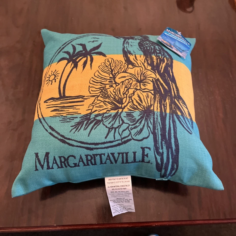 Novo com etiquetas travesseiro de arremesso interno externo Margaritaville 4  - Imagem 3 de 4