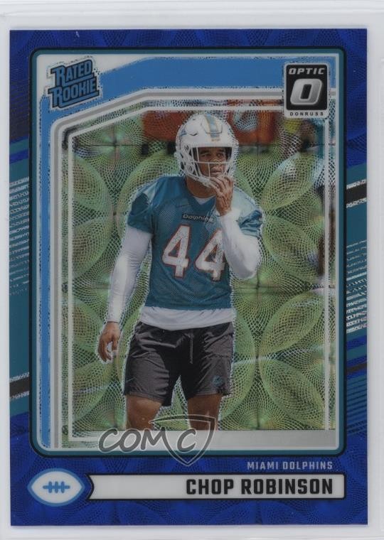 2024 Panini Donruss Rated Rookie Optic Preview Blue Scope Prizm Chop Robinson RC