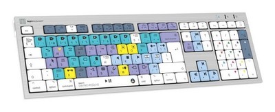 Logickeyboard Davinci Resolve Classic ALBA DE Mac Tastatur LKB-RESC-CWMU-DE