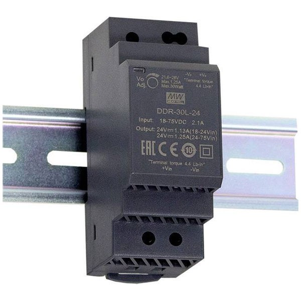 Mean Well rail DC/DC converter DIN 12V 2.5A 30W 1 output