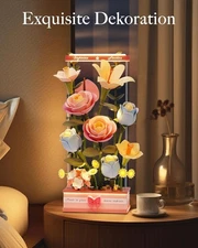 ROKR 3D Puzzle Blooming Bouquet Decorative Artificial Flower Model Kit with Box