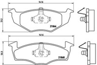 Brembo P 85 031 Bremsbelagsatz, Scheibenbremse For Seat VW