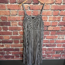 Torrid Summer Dress Size 2 Black & white High Checkered Plus Size