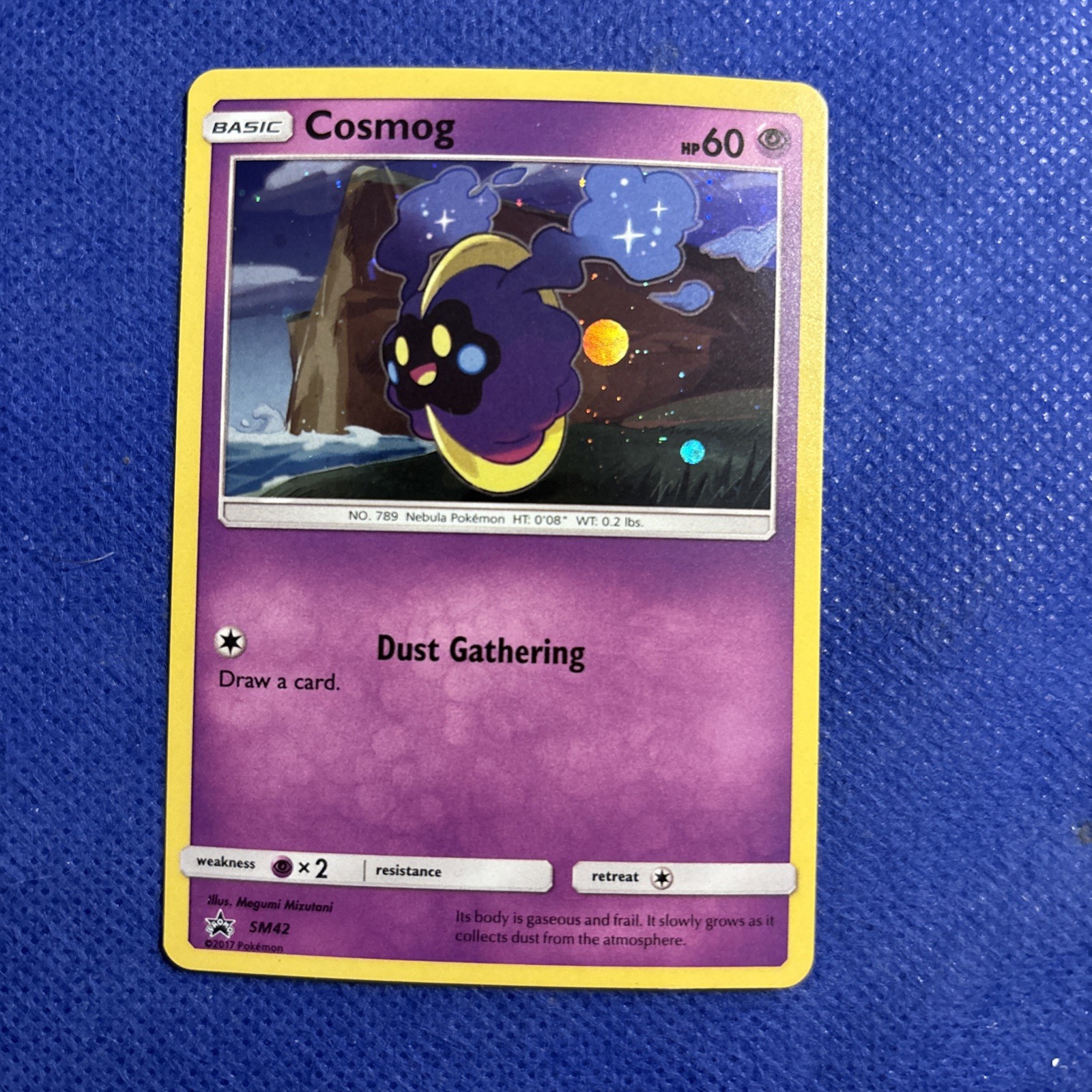 Cosmog SM42 Sun & Moon - Promo Cosmos Holo Pokémon Card - NM (b)