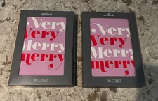 Hallmark Retro "Very,Very, Merry,Merry" Christmas Cards, 2 boxes total  32 cards