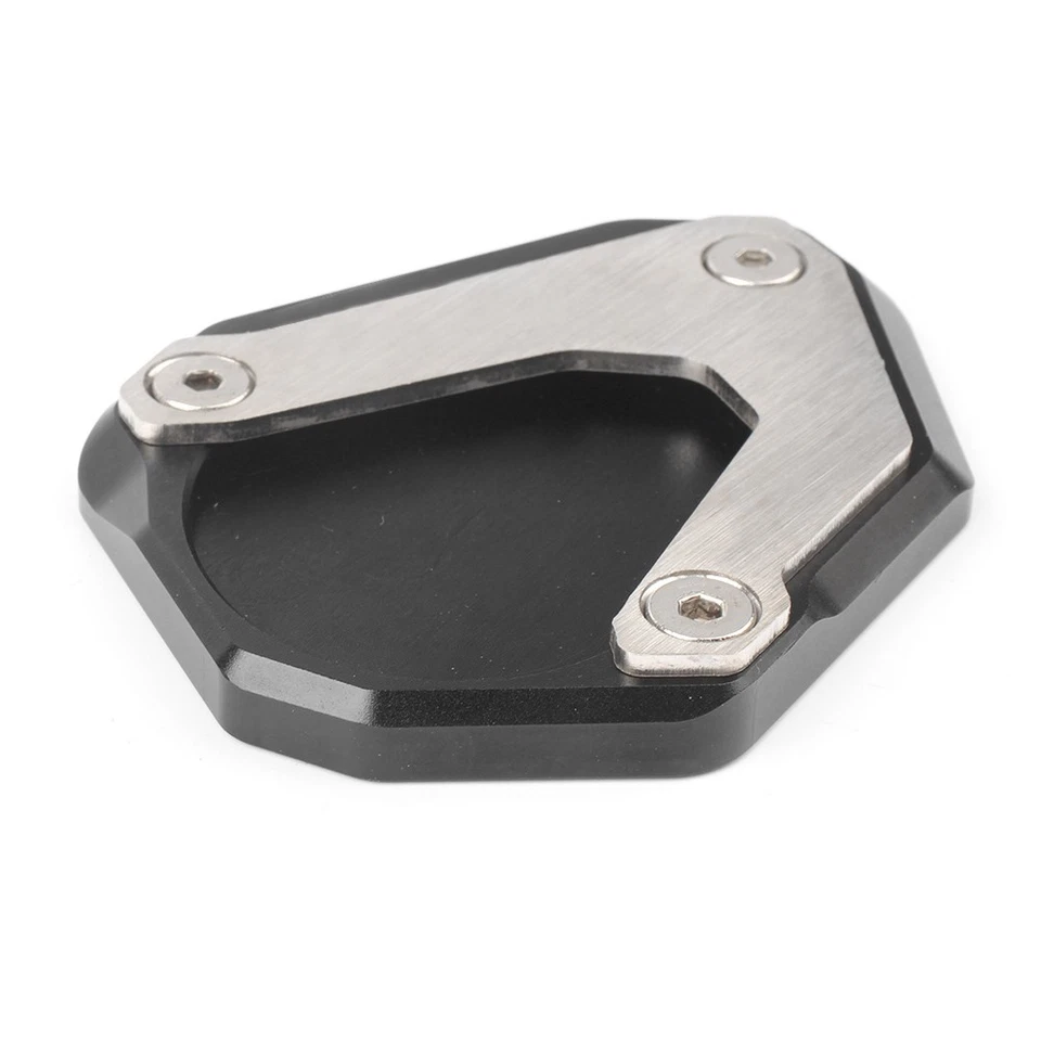 BLK Kickstand Side Stand Extension Plate Pad for BMW 04-13 R1200RT 03-07 R1200ST - Imagem 3 de 4